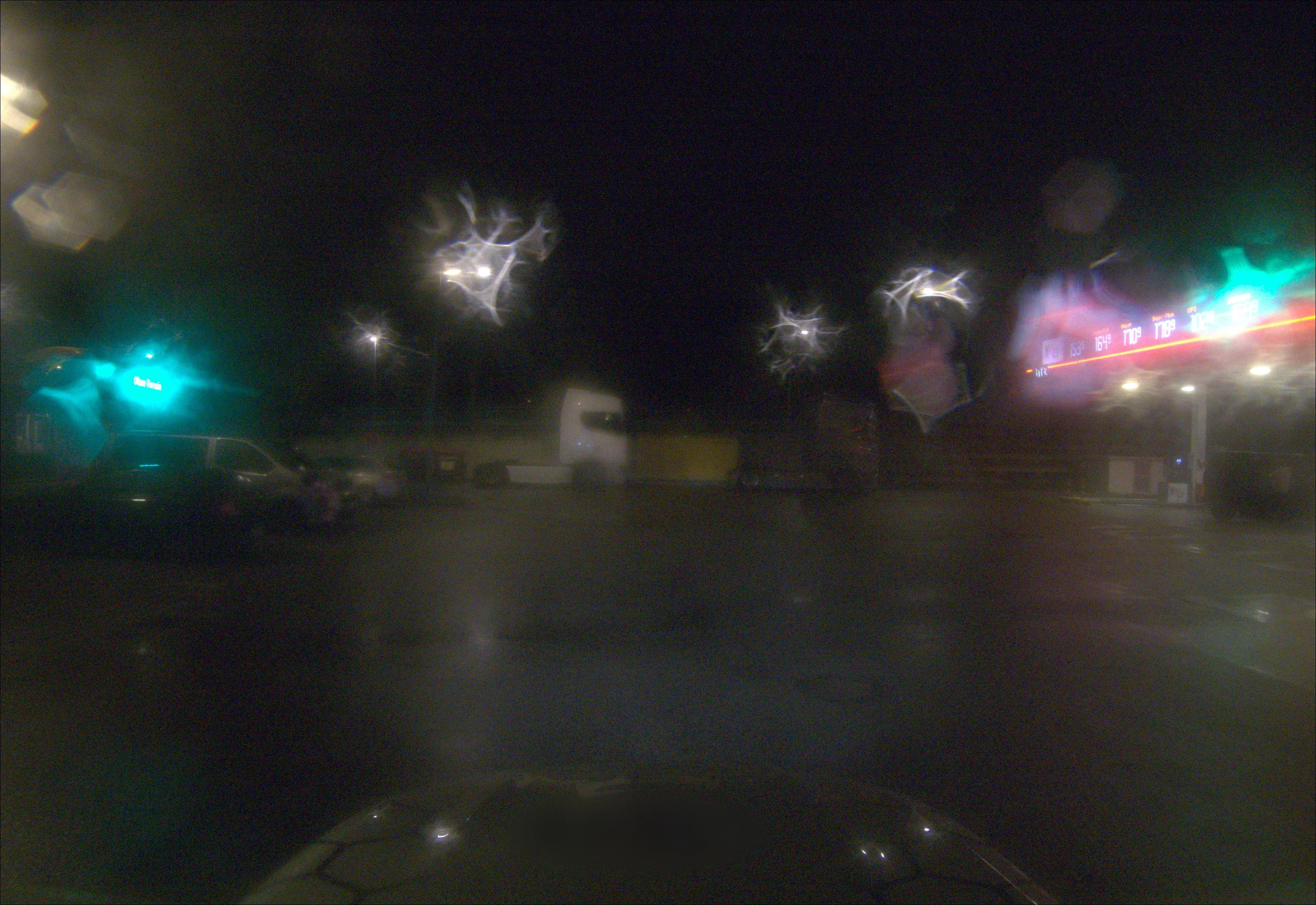 Nighttime rain — urban